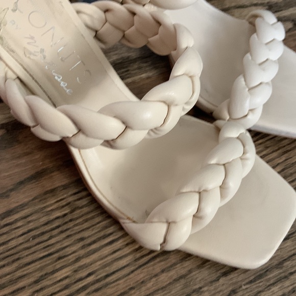 Coconuts by Matisse Cream Braided Sandal Heels - Picture 7 of 9